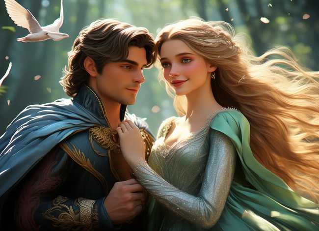 儿童故事美丽的公主和王子在一起、我想听公主和王子在一起的故事