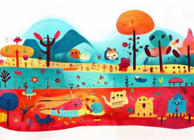 儿童手绘故事插图简单（手绘幼儿故事插图）