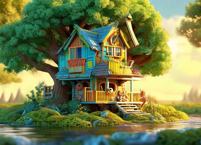 图图的故事绘本 - 图图的小树屋故事绘本