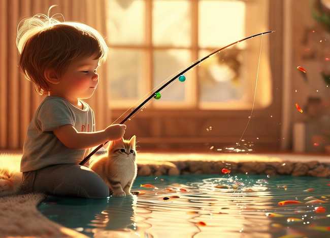放小猫钓鱼的睡前故事（放小猫钓鱼的睡前故事在线听）
