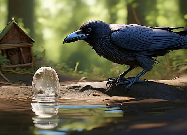 儿童故事睡前故事乌鸦喝水 - 少儿睡前故事乌鸦喝水
