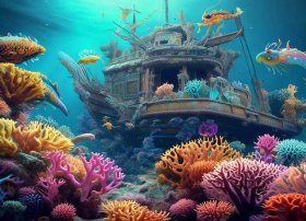 海底故事绘画 - 海底故事绘画图片