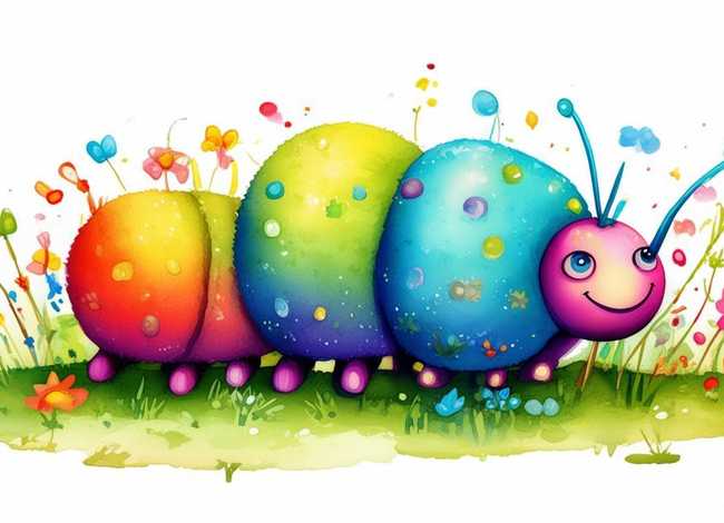 毛毛虫儿童画图片、毛毛虫儿童画图片可爱 毛毛虫儿童画图片、毛毛虫儿童画图片可爱