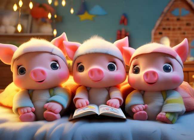 七岁儿童听的睡前故事三只小猪 0-3岁睡前故事三只小猪