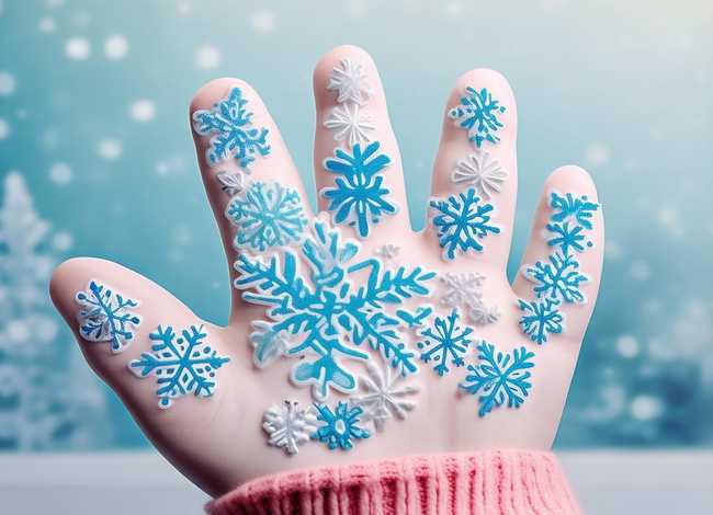 儿童雪花片图片；儿童雪花简笔画图片