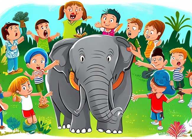 盲人摸象成语故事儿童版书(盲人摸象 成语故事) 盲人摸象成语故事儿童版书(盲人摸象 成语故事)