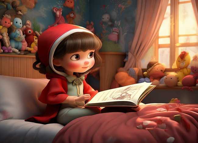 幼儿睡前小故事 小红帽；幼儿睡前小故事 小红帽图片