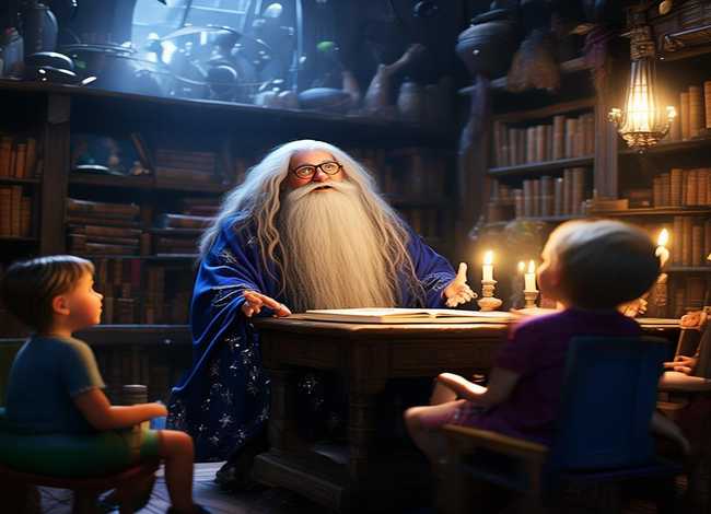 儿童故事巫师；巫师讲故事