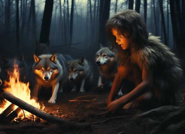 儿童故事狼孩、狼孩的故事音频