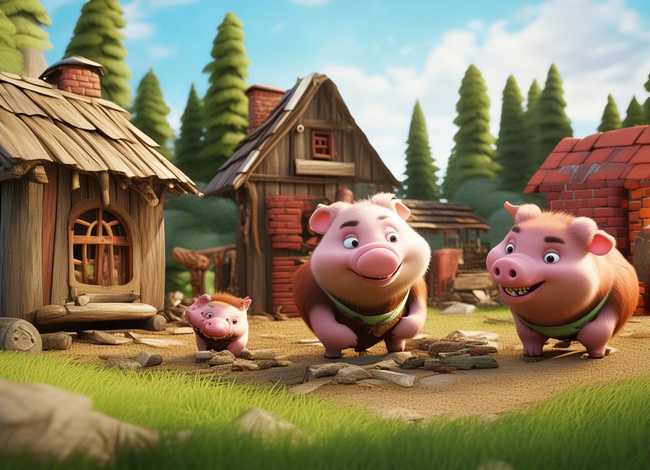 三只小猪的故事语音版；三只小猪的故事语音版视频