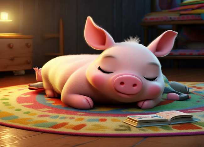 儿童睡前小故事视频懒惰的小猪 - 幼儿简短小故事视频懒惰的小猪