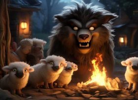 儿童睡前故事大灰狼和七只羊（大灰狼和七只小羊的故事 睡前故事）