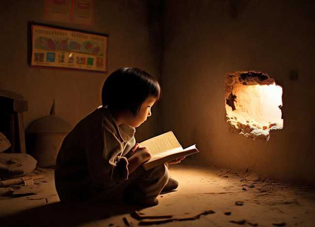 历史儿童故事典故凿壁偷光 - 幼儿历史故事凿壁偷光