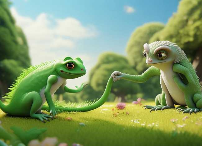 儿童故事小壁虎借尾巴潮汕话 阿布故事小壁虎借尾巴故事视频