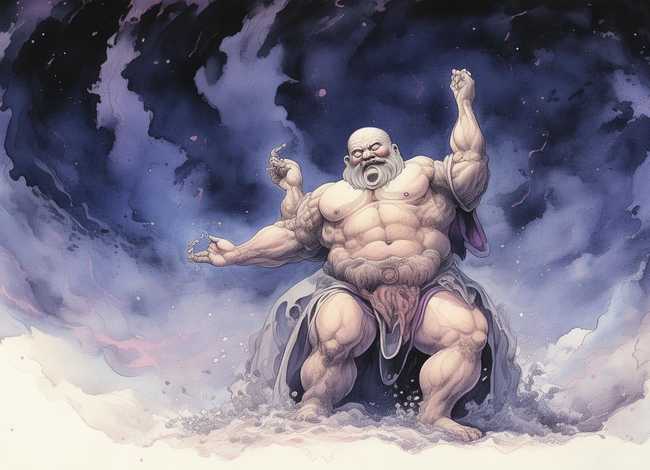 盘古开天地图片 盘古开天地图片国画 盘古开天地图片 盘古开天地图片国画