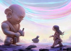 盘古和女娲儿童故事、盘古和女娲的故事说明什么