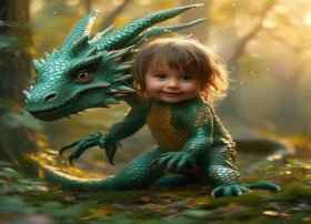 儿童故事小孩变成牛；小孩变成龙的故事