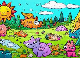 创意儿童绘本故事画；创意绘本故事简笔画