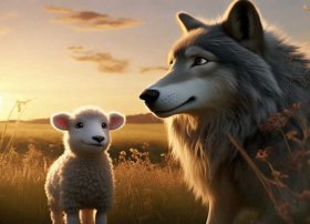 儿童睡前故事小羊和狼的故事、宝宝睡前故事狼和小羊的故事