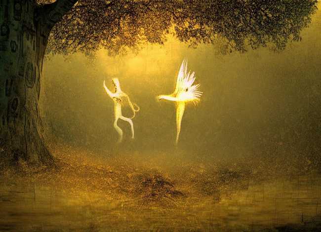 古代神话故事插画图，古代神话故事插画图片简单