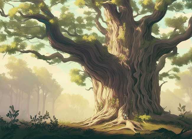 大树的故事美术画、大树的故事美术画怎么画