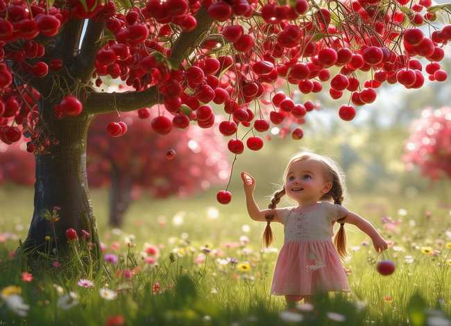 儿童故事樱桃树（一个樱桃树的故事）