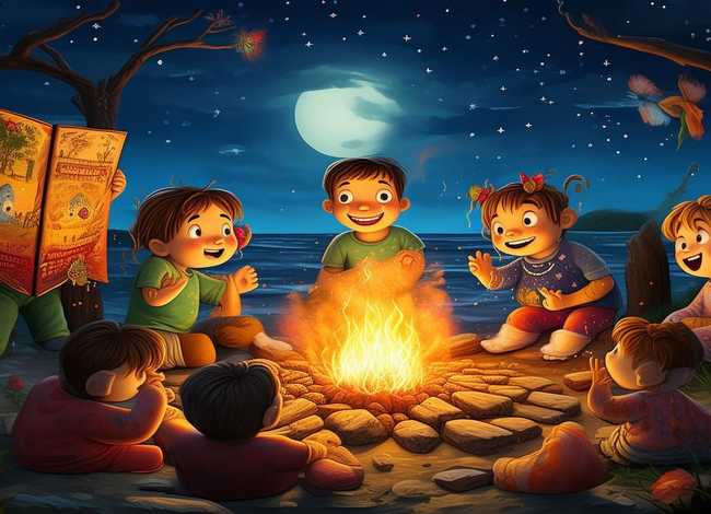 儿童睡前故事火烧赤壁、火烧赤壁幼儿故事