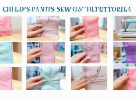 儿童裤做法视频；做儿童裤子的步骤及图样