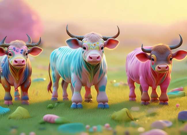 儿童故事精选三只公牛；幼儿睡前故事三只公牛