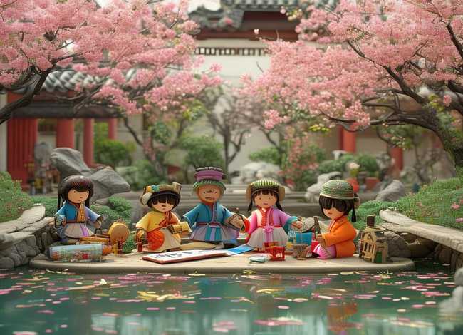 古诗儿童绘画 少儿古诗画