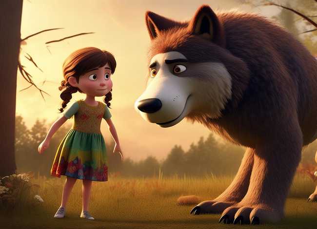 儿童大灰狼的故事文字版 - 少儿故事大灰狼的故事