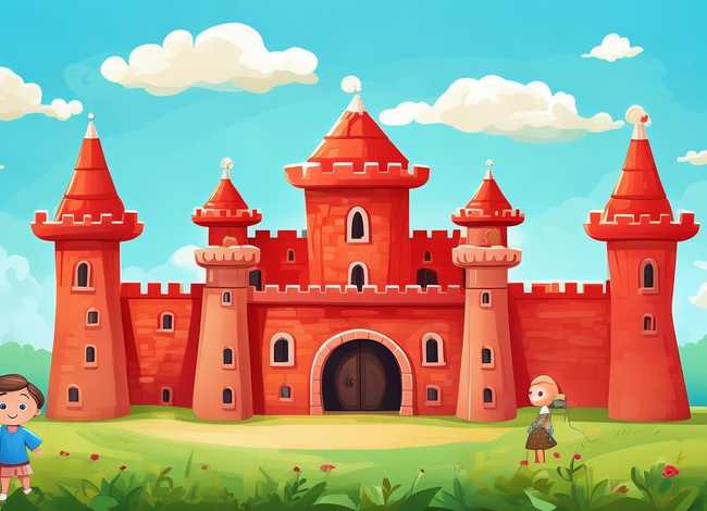 城堡儿童画简笔画、儿童城堡简笔画,幼儿早教课程,画得真好看