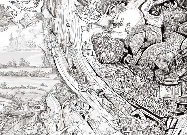 神话故事图片插图 - 神话故事图片插图简笔画