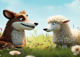 狼和羊的故事绘本、狼和羊的故事绘本英语版