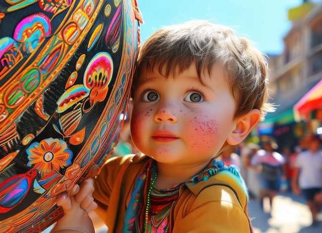 儿童铜鼓矢量图、壮族铜鼓手工绘画图片儿童