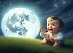 儿童故事月亮和我好，月亮和我的故事