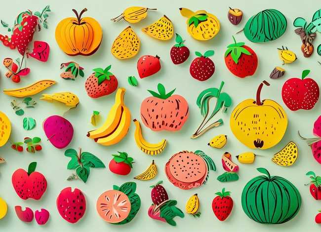 儿童水果剪纸图案大全 - 儿童水果剪纸图案大全图片