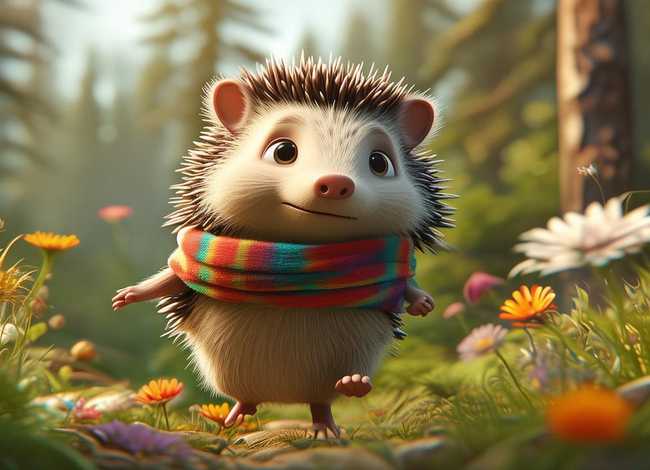 勇敢的小刺猬儿童故事 少儿故事勇敢的小刺猬