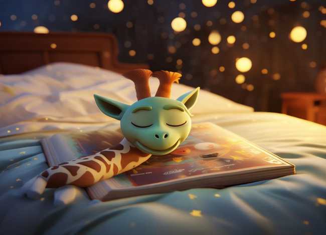 儿童故事睡前童话长颈鹿，长颈鹿的睡前故事书