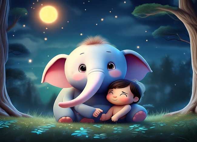 儿童睡前故事0-3岁长鼻子大象；长鼻子大象的故事视频