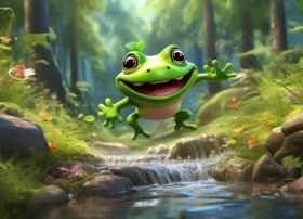 儿童故事青蛙的故事、儿童故事勇敢的小青蛙