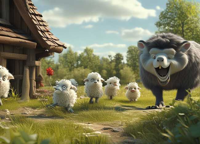 大灰狼和七只小羊故事简短；大灰狼和七只小羊故事简短版