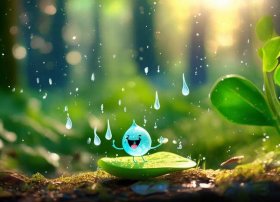 顽皮的小雨滴儿童故事 幼儿故事顽皮的小雨滴