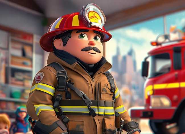 儿童故事勇敢的消防员在线听 - 儿童绘本勇敢的消防员