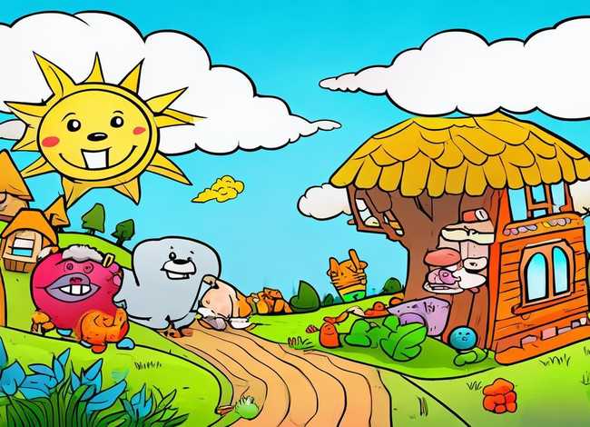 儿童故事绘本制作样图打印涂色；幼儿绘本故事可打印涂色