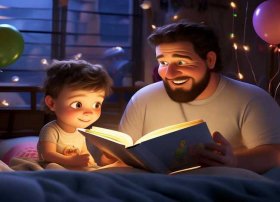 关于爸爸的儿童睡前故事 - 关于爸爸的幼儿故事