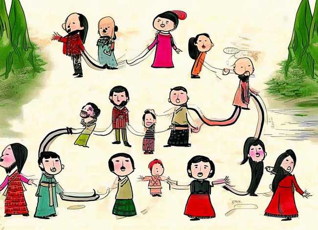 百家姓故事简笔画;百家姓简笔画插图 百家姓故事简笔画;百家姓简笔画插图