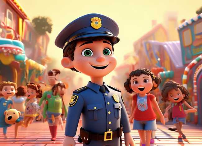儿童故事警察的故事;的故事绘本 儿童故事警察的故事;的故事绘本