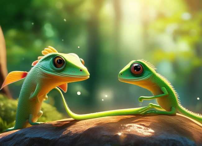 幼儿故事小壁虎借尾巴故事，幼儿讲故事小壁虎借尾巴