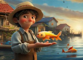 儿童故事金鱼和渔夫的故事；少儿故事渔夫和金鱼的故事
